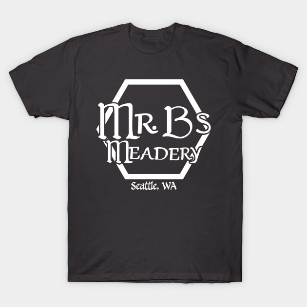 Mr. B's Meadery Logo White T-Shirt by MrsB-Creates